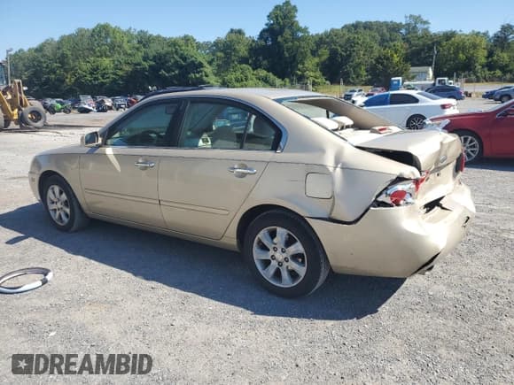 ✅ 2007 Kia Optima EX • VIN: KNAGE124775159825 • Lot: 71407155. Wystawiony na Copart z przebiegiem 104 600 mil. Bezpłatny archiwum sprzedaży aukcyjnych z USA i szczegółowy raport historii pojazdu na DreamBid. Zdjęcie 2.