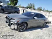 ✅ 2019 Infiniti Q50 Signature Edition • VIN: JN1EV7AR8KM555936 • Lot: 57298395. Listed on Copart with 92,352 mi. Free auction sales archive from the USA and detailed vehicle history report at DreamBid. Image 1.