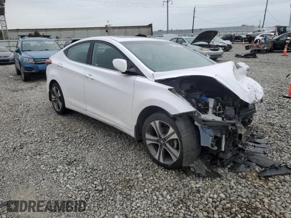 ✅ 2015 Hyundai Elantra Sport • VIN: KMHDH4AH3FU382737 • Lot: 90008505. Listed on Copart with Not provided. Free auction sales archive from the USA and detailed vehicle history report at DreamBid. Image 4.