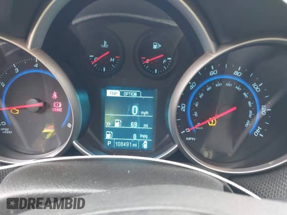 2016 Chevrolet Cruze LT with VIN 1G1PE5SB5G7179058, listed as a IAAI auction lot 43495726 with 108,491 mi miles and . Bid and sale history available at DreamBid. Image 7.