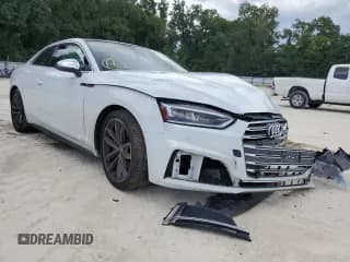 ✅ 2018 Audi S5 Prestige • VIN: WAUR4AF50JA036493 • Лот: 52430112. Опубликован ранее на Copart с пробегом 58 538 миль. Бесплатный доступ к архиву аукционных продаж из США и подробный отчёт об истории автомобиля на DreamBid. Изображение 1.
