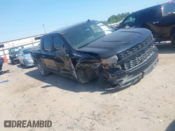 ✅ 2021 Chevrolet Silverado 1500 Custom • VIN: 3GCPYBEK7MG211744 • Lot: 43154859. Listed on IAAI with 133,939 mi. Free auction sales archive from the USA and detailed vehicle history report at DreamBid. Image 1.