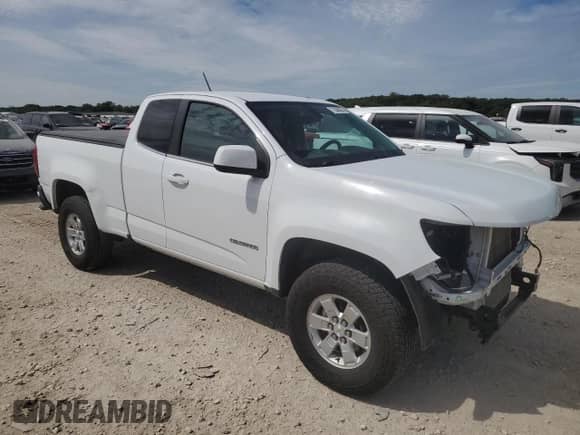 2019 Chevrolet Colorado 2WD Work Truck with VIN 1GCHSBEN7K1152092, listed as a Copart auction lot 71048095 with 76,279 mi miles and Salvage title. Bid and sale history available at DreamBid. Image 4.