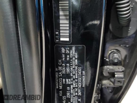 ✅ 2025 Kia K4 LXS • VIN: 3KPFT4DE0SE134001 • Lot: 85283575. Wystawiony na Copart z przebiegiem 2 550 mil. Bezpłatny archiwum sprzedaży aukcyjnych z USA i szczegółowy raport historii pojazdu na DreamBid. Zdjęcie 12.