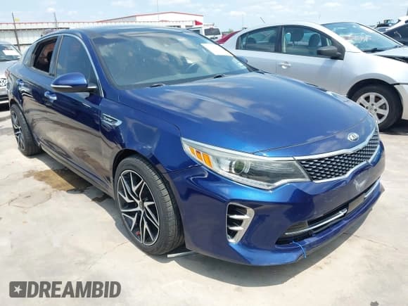 ✅ 2016 Kia Optima SX Turbo • VIN: 5XXGW4L2XGG087075 • Lot: 42371773. Listed on IAAI with 110,419 mi. Free auction sales archive from the USA and detailed vehicle history report at DreamBid. Image 1.