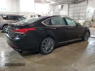 2015 Hyundai Genesis 5.0L z VIN KMHGN4JF7FU053494, wystawiony jako Copart lot #44660694 z przebiegiem 85 285 mil mil oraz Szkoda całkowita • Salvage title. Historia ofert i sprzedaży dostępna na DreamBid. Obrazek 3.