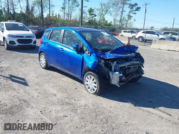 ✅ 2016 Nissan Note SV • VIN: 3N1CE2CP9GL370186 • Lot: 41832065. Listed on IAAI with 79,369 mi. Free auction sales archive from the USA and detailed vehicle history report at DreamBid. Image 1.
