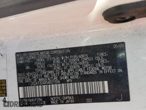 ✅ 2005 Scion xB • VIN: JTLKT324X54021556 • Lot: 92405265. Wystawiony na Copart z przebiegiem 215 233 mil. Bezpłatny archiwum sprzedaży aukcyjnych z USA i szczegółowy raport historii pojazdu na DreamBid. Zdjęcie 12.