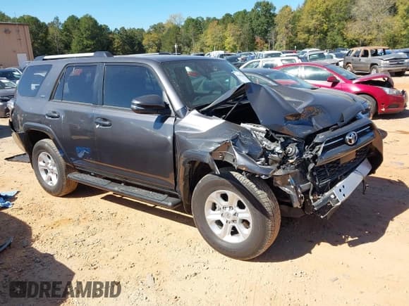 ✅ 2023 Toyota 4Runner SR5 Premium • VIN: JTEFU5JR6P5289418 • Lot: 43461436. Listed on IAAI with 39,533 mi. Free auction sales archive from the USA and detailed vehicle history report at DreamBid. Image 1.