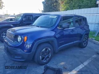 ✅ 2017 Jeep Renegade Sport • VIN: ZACCJAABXHPF77818 • Lot: 95669635. Listed on Copart with 67,066 mi. Free auction sales archive from the USA and detailed vehicle history report at DreamBid. Image 1.