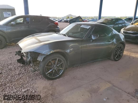 ✅ 2019 Mazda MX-5 Miata Grand Touring • VIN: JM1NDAM72K0310970 • Lot: 52684885. Listed on Copart with 39,687 mi. Free auction sales archive from the USA and detailed vehicle history report at DreamBid. Image 1.