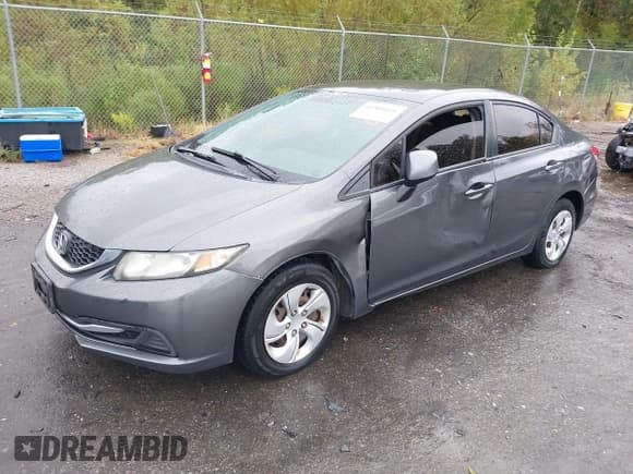 ✅ 2013 Honda Civic LX • VIN: 2HGFB2F59DH597364 • Lot: 43303119. Listed on IAAI with 205,849 mi. Free auction sales archive from the USA and detailed vehicle history report at DreamBid. Image 2.