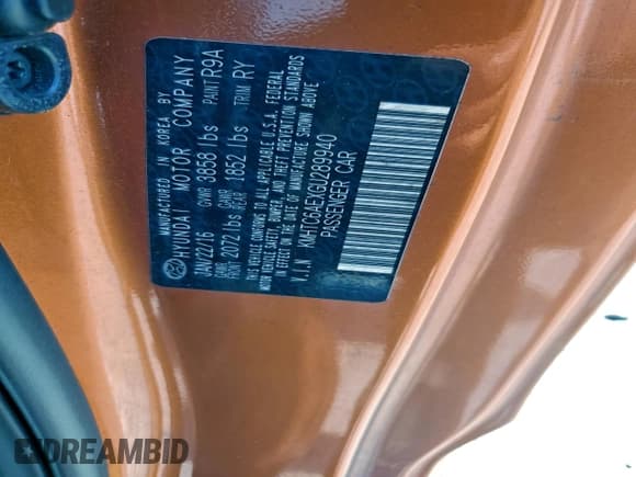 ✅ 2016 Hyundai Veloster Turbo Rally Edition • VIN: KMHTC6AEXGU289940 • Лот: 95263385. Опубликован ранее на Copart с пробегом 57 476 миль. Бесплатный доступ к архиву аукционных продаж из США и подробный отчёт об истории автомобиля на DreamBid. Изображение 12.