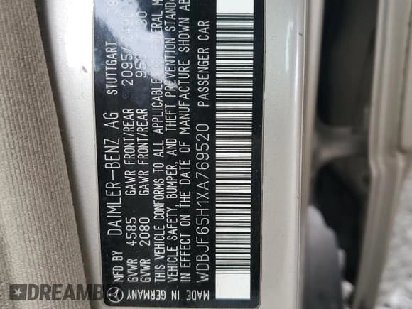 ✅ 1999 Mercedes-Benz E 320 • VIN: WDBJF65H1XA769520 • Лот: 87045575. Опубликован ранее на Copart с пробегом 245 522 миль. Бесплатный доступ к архиву аукционных продаж из США и подробный отчёт об истории автомобиля на DreamBid. Изображение 12.