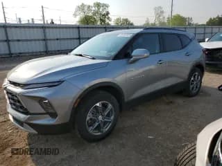 ✅ 2024 Chevrolet Blazer LT • VIN: 3GNKBHR45RS248247 • Lot: 59762835. Listed on Copart with 38,616 mi. Free auction sales archive from the USA and detailed vehicle history report at DreamBid. Image 1.