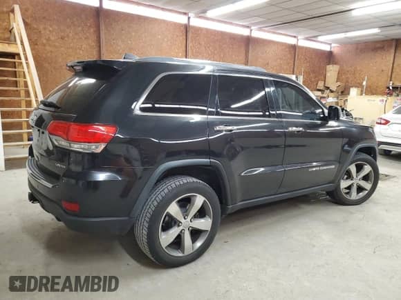 2014 Jeep Grand Cherokee Limited z VIN 1C4RJFBGXEC204652, wystawiony jako Copart lot #80250105 z przebiegiem Nie podano mil oraz Szkoda całkowita • Salvage title. Historia ofert i sprzedaży dostępna na DreamBid. Obrazek 3.