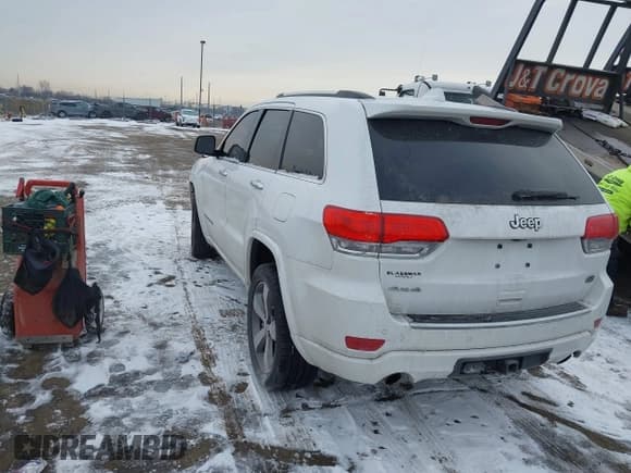 ✅ 2015 Jeep Grand Cherokee Overland • VIN: 1C4RJFCG7FC754178 • Lot: 41554947. Listed on IAAI with 164,413 mi. Free auction sales archive from the USA and detailed vehicle history report at DreamBid. Image 3.