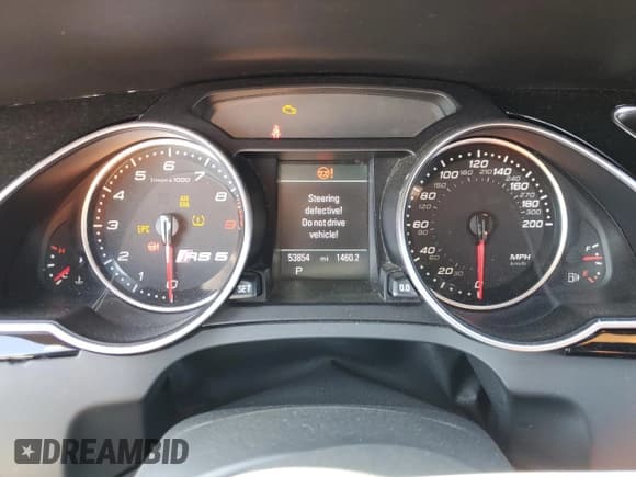 ✅ 2013 Audi RS 5 • VIN: WUAC6AFR6DA901366 • Lot: 68046115. Listed on Copart with 53,854 mi. Free auction sales archive from the USA and detailed vehicle history report at DreamBid. Image 9.