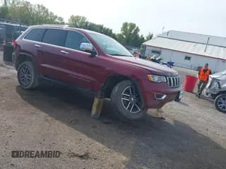 ✅ 2017 Jeep Grand Cherokee Limited • VIN: 1C4RJFBGXHC811607 • Lot: 43275028. Listed on IAAI with 160,266 mi. Free auction sales archive from the USA and detailed vehicle history report at DreamBid. Image 1.