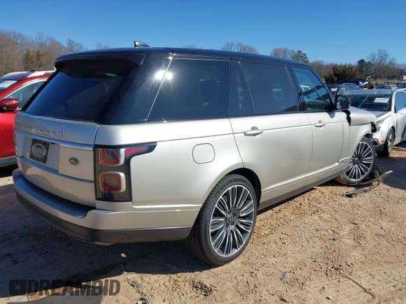 ✅ 2020 Land Rover Range Rover • VIN: SALGS5SE4LA590564 • Lot: 41767048. Listed on IAAI with 53,531 mi. Free auction sales archive from the USA and detailed vehicle history report at DreamBid. Image 4.