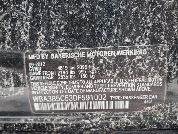 ✅ 2013 BMW 3 Series 328i xDrive • VIN: WBA3B5C53DF591002 • Lot: 38877599. Listed on IAAI with 136,098 mi. Free auction sales archive from the USA and detailed vehicle history report at DreamBid. Image 9.