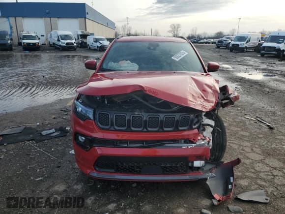 ✅ 2023 Jeep Compass (RED) Edition • VIN: 3C4NJDCN2PT559502 • Lot: 50027625. Listed on Copart with 16,761 mi. Free auction sales archive from the USA and detailed vehicle history report at DreamBid. Image 5.