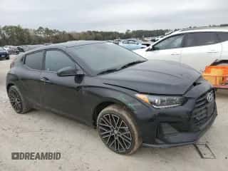 2019 Hyundai Veloster 2.0 with VIN KMHTG6AF8KU006554, listed as a Copart auction lot 79836623 with 92,283 mi miles and . Bid and sale history available at DreamBid. Image 4.