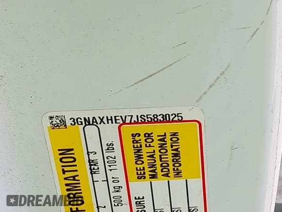 ✅ 2018 Chevrolet Equinox LS • VIN: 3GNAXHEV7JS583025 • Лот: 43315391. Опубликован ранее на IAAI с пробегом Не указан. Бесплатный доступ к архиву аукционных продаж из США и подробный отчёт об истории автомобиля на DreamBid. Изображение 9.
