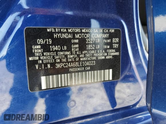 ✅ 2020 Hyundai Accent SE • VIN: 3KPC24A68LE104023 • Лот: 75770164. Опубликован ранее на Copart с пробегом 79 143 миль. Бесплатный доступ к архиву аукционных продаж из США и подробный отчёт об истории автомобиля на DreamBid. Изображение 12.