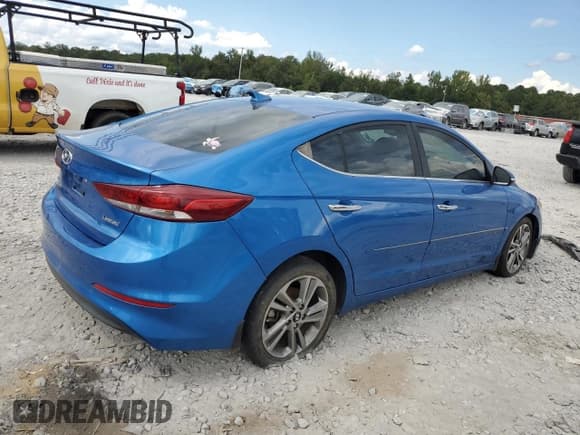 ✅ 2017 Hyundai Elantra Limited • VIN: 5NPD84LF2HH077677 • Lot: 81729075. Listed on Copart with 190,539 mi. Free auction sales archive from the USA and detailed vehicle history report at DreamBid. Image 3.