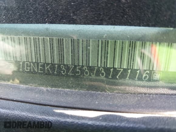 ✅ 2003 Chevrolet Tahoe LS • VIN: 1GNEK13Z53J317116 • Lot: 43579466. Listed on IAAI with 206,394 mi. Free auction sales archive from the USA and detailed vehicle history report at DreamBid. Image 9.