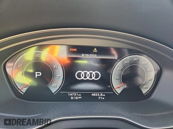 ✅ 2024 Audi Q5 Sportback S line Prestige • VIN: WA16AAFY3R2037288 • Lot: 71458305. Listed on Copart with 14,731 mi. Free auction sales archive from the USA and detailed vehicle history report at DreamBid. Image 9.