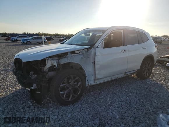 ✅ 2022 BMW X3 xDrive30i • VIN: 5UX53DP04N9K96975 • Lot: 93559005. Listed on Copart with 31,478 mi. Free auction sales archive from the USA and detailed vehicle history report at DreamBid. Image 1.