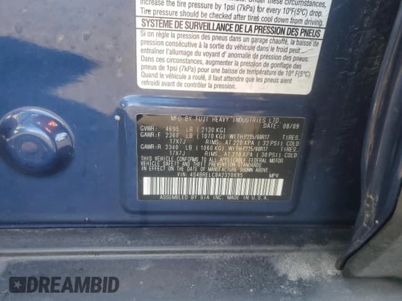 ✅ 2010 Subaru Outback Limited Power Moon • VIN: 4S4BRELC8A2320895 • Лот: 46601325. Опубликован ранее на Copart с пробегом 183 578 миль. Бесплатный доступ к архиву аукционных продаж из США и подробный отчёт об истории автомобиля на DreamBid. Изображение 13.