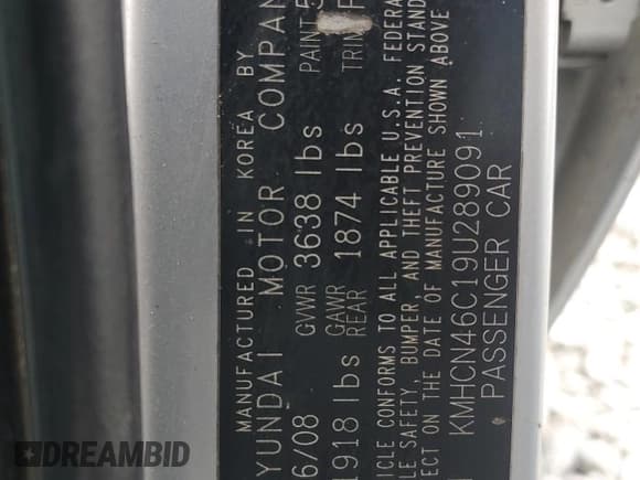 ✅ 2009 Hyundai Accent Auto GLS • VIN: KMHCN46C19U289091 • Лот: 53452795. Опубликован ранее на Copart с пробегом 97 766 миль. Бесплатный доступ к архиву аукционных продаж из США и подробный отчёт об истории автомобиля на DreamBid. Изображение 12.