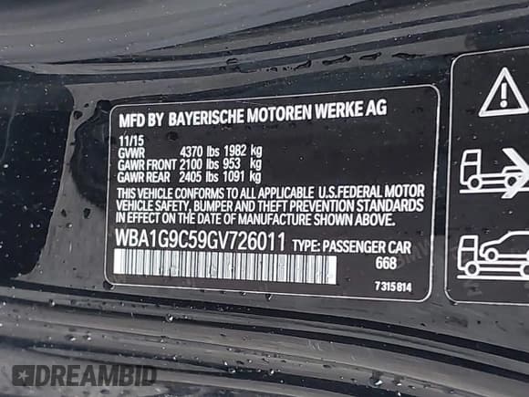 ✅ 2016 BMW 2 Series 228i xDrive • VIN: WBA1G9C59GV726011 • Lot: 41966646. Listed on IAAI with 122,487 mi. Free auction sales archive from the USA and detailed vehicle history report at DreamBid. Image 9.