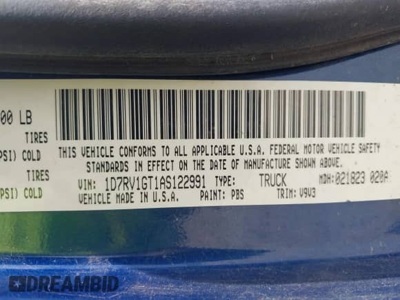 2010 Dodge 1500 Laramie с VIN 1D7RV1GT1AS122991, выставлен на аукционе IAAI как лот 42880820 с пробегом 205 583 миль миль и . История ставок и продаж доступна на DreamBid. Изображение 9.