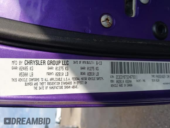 ✅ 2013 Dodge Challenger R/T • VIN: 2C3CDYBT5DH679311 • Lot: 41811852. Wystawiony na IAAI z przebiegiem 85 299 mil. Bezpłatny archiwum sprzedaży aukcyjnych z USA i szczegółowy raport historii pojazdu na DreamBid. Zdjęcie 9.