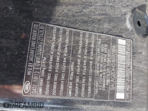 ✅ 2013 Land Rover LR4 HSE • VIN: SALAG2D44DA697884 • Lot: 42620594. Wystawiony na IAAI z przebiegiem 134 174 mil. Bezpłatny archiwum sprzedaży aukcyjnych z USA i szczegółowy raport historii pojazdu na DreamBid. Zdjęcie 9.