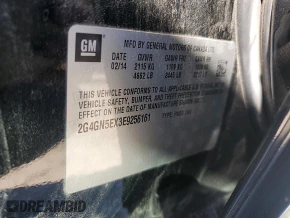 ✅ 2014 Buick Regal Premium I • VIN: 2G4GN5EX3E9256161 • Lot: 87219855. Wystawiony na Copart z przebiegiem 34 158 mil. Bezpłatny archiwum sprzedaży aukcyjnych z USA i szczegółowy raport historii pojazdu na DreamBid. Zdjęcie 12.