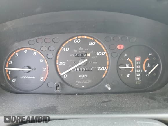 ✅ 2000 Honda CR-V LX • VIN: JHLRD184XYC044223 • Lot: 68554065. Listed on Copart with 268,200 mi. Free auction sales archive from the USA and detailed vehicle history report at DreamBid. Image 9.