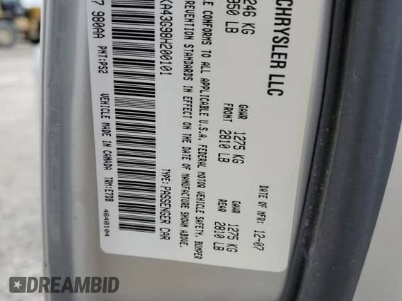 ✅ 2008 Dodge Charger • VIN: 2B3KA43G98H200101 • Лот: 78614404. Размещён на Copart с пробегом 107 611 миль миль. Получите бесплатный доступ к архиву аукционных продаж из США и посмотрите подробный отчёт об истории автомобиля на DreamBid. Изображение 12.