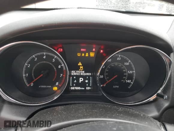 2020 Mitsubishi Outlander ES with VIN JA4AR3AU7LU014773, listed as a Copart auction lot 71806055 with 87,600 mi miles and Salvage title. Bid and sale history available at DreamBid. Image 9.