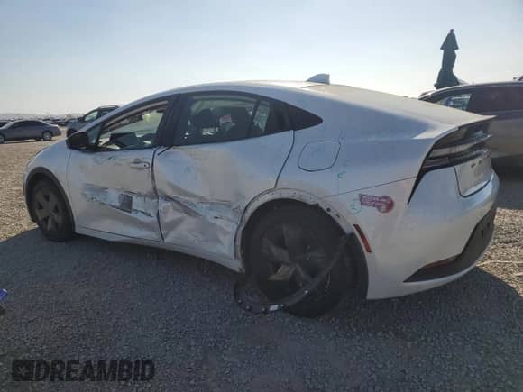 2023 Toyota Prius XSE Premium with VIN JTDACACU1P3007855, listed as a Copart auction lot 80563675 with 7,111 mi miles and Salvage title. Bid and sale history available at DreamBid. Image 2.