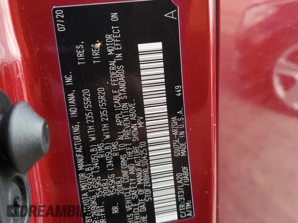 ✅ 2020 Toyota Highlander Platinum • VIN: 5TDFZRBHXLS042510 • Лот: 82393125. Опубликован ранее на Copart с пробегом 33 992 миль. Бесплатный доступ к архиву аукционных продаж из США и подробный отчёт об истории автомобиля на DreamBid. Изображение 14.