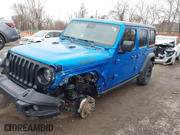 ✅ 2022 Jeep Wrangler Unlimited Sport S • VIN: 1C4HJXDG9NW116270 • Lot: 41227700. Listed on IAAI with 40,181 mi. Free auction sales archive from the USA and detailed vehicle history report at DreamBid. Image 19.