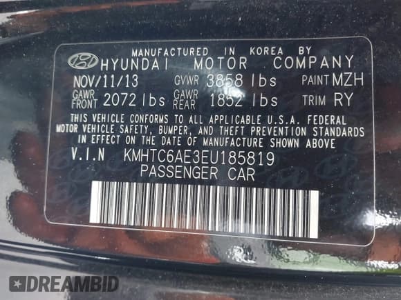 ✅ 2014 Hyundai Veloster Turbo • VIN: KMHTC6AE3EU185819 • Lot: 41928196. Wystawiony na IAAI z przebiegiem 116 885 mil. Bezpłatny archiwum sprzedaży aukcyjnych z USA i szczegółowy raport historii pojazdu na DreamBid. Zdjęcie 9.