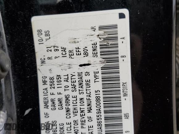 ✅ 2009 Acura TL Technology • VIN: 19UUA86559A008815 • Lot: 82527185. Wystawiony na Copart z przebiegiem 140 177 mil. Bezpłatny archiwum sprzedaży aukcyjnych z USA i szczegółowy raport historii pojazdu na DreamBid. Zdjęcie 12.
