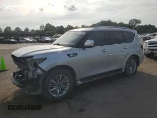 ✅ 2020 Infiniti QX80 Luxe • VIN: JN8AZ2NF4L9703026 • Lot: 65782085. Listed on Copart with 120,085 mi. Free auction sales archive from the USA and detailed vehicle history report at DreamBid. Image 1.