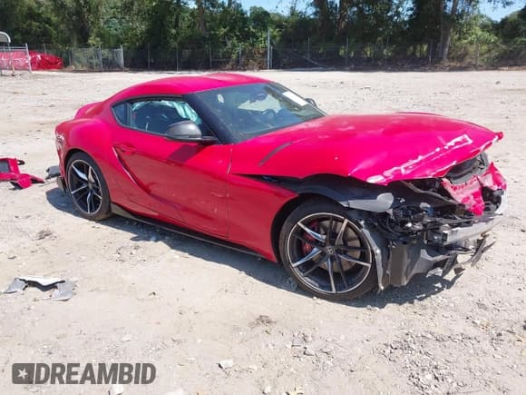 ✅ 2022 Toyota Supra 3.0 • VIN: WZ1DB0C03NW048833 • Lot: 43168171. Listed on IAAI with Not provided. Free auction sales archive from the USA and detailed vehicle history report at DreamBid. Image 1.